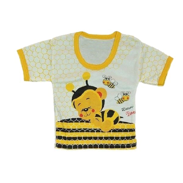 تی شرت آستین کوتاه نوزادی طرح زنبور