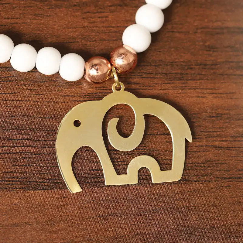 گردنبند طلا 18 عیار زنانه الن نار مدل فيل کد ELN10425