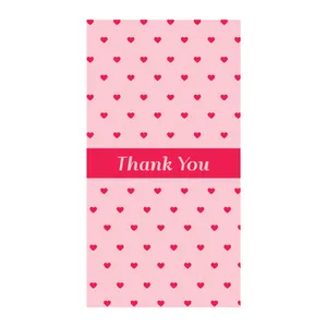 کارت پستال مدل تشکر قلبی بسته 35 عددی