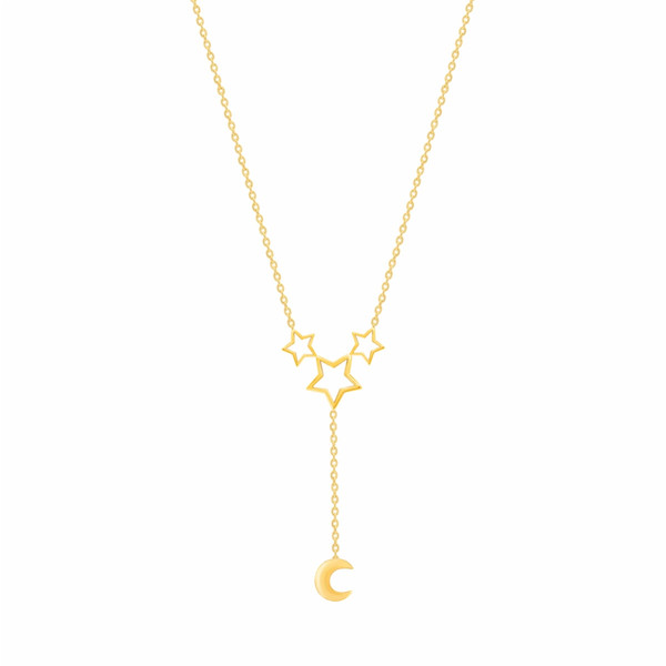 گردنبند طلا 18 عیار زنانه مدل ستاره