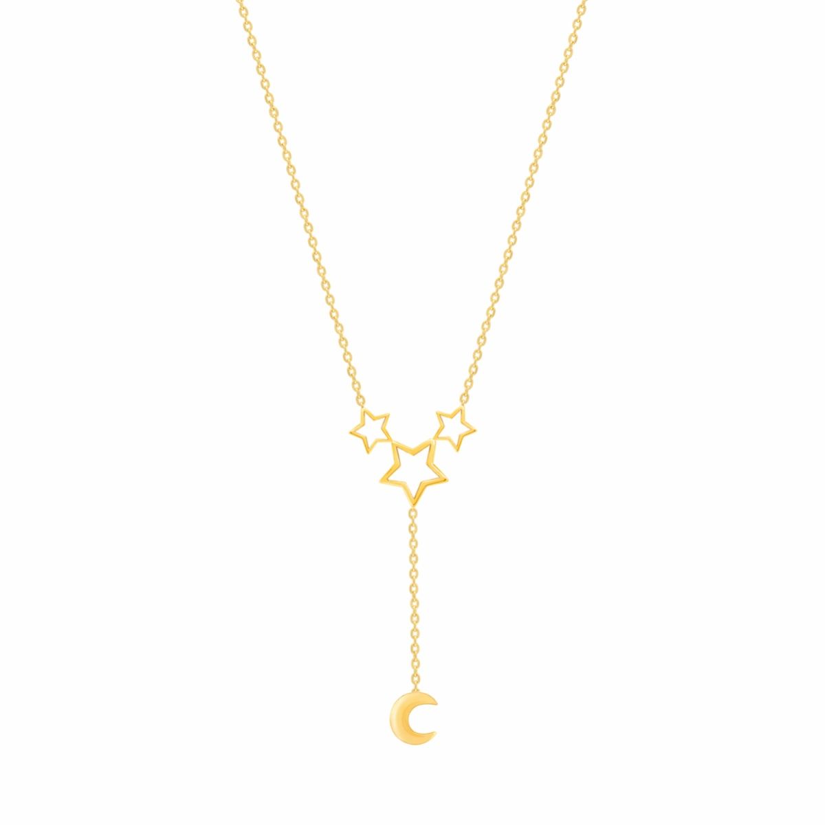 گردنبند طلا 18 عیار زنانه مدل ستاره - - 2