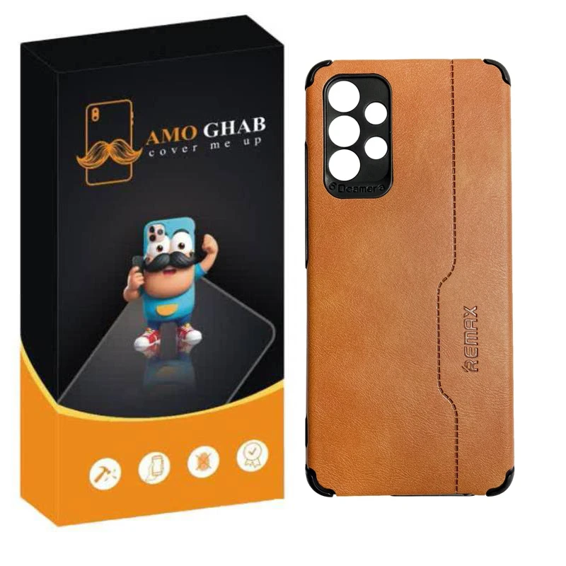 کاور عمو قاب مدل چرم RMX مناسب برای گوشی موبایل سامسونگ Galaxy A32 4G