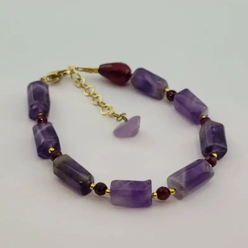 دستبند زنانه مدل آمیتیست کد 995