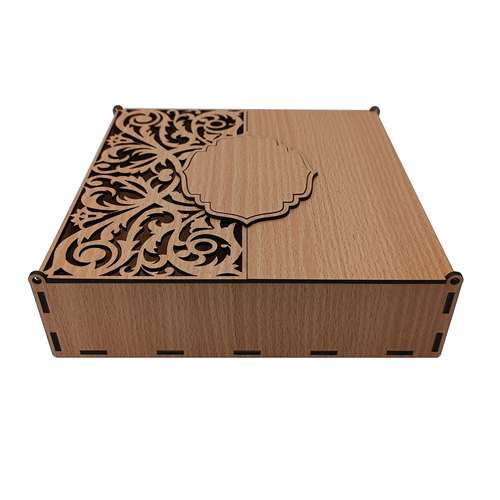 جعبه هدیه مدل گل و ترنج طرح تبریک روز تولد کد A1127-062121