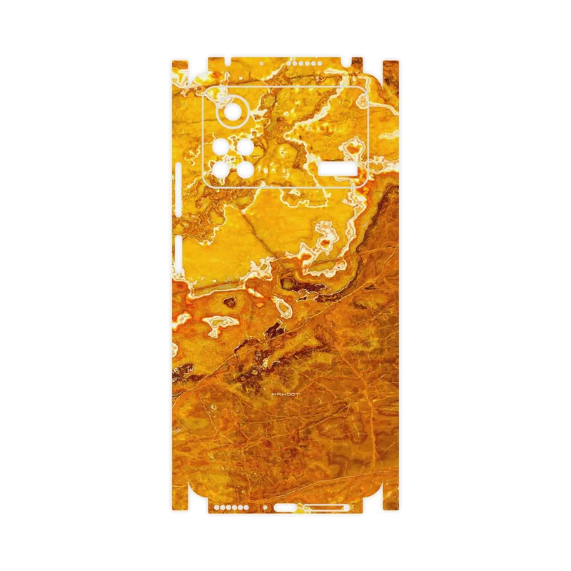 برچسب پوششی ماهوت مدل Gold Marble-FullSkin مناسب برای گوشی موبایل شیائومی Poco X4 Pro 5G