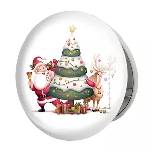 آینه جیبی خندالو طرح کریسمس Christmas مدل تاشو کد 22169 