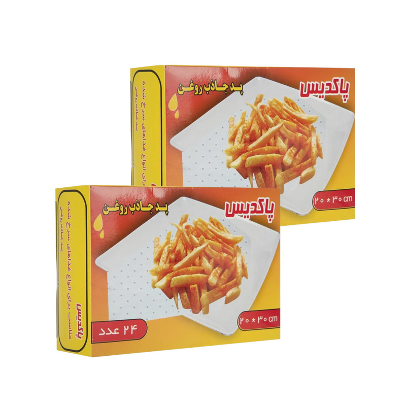 دستمال جذب روغن پاکدیس مدل sx-022 بسته 24 عددی مجموعه 2 عددی