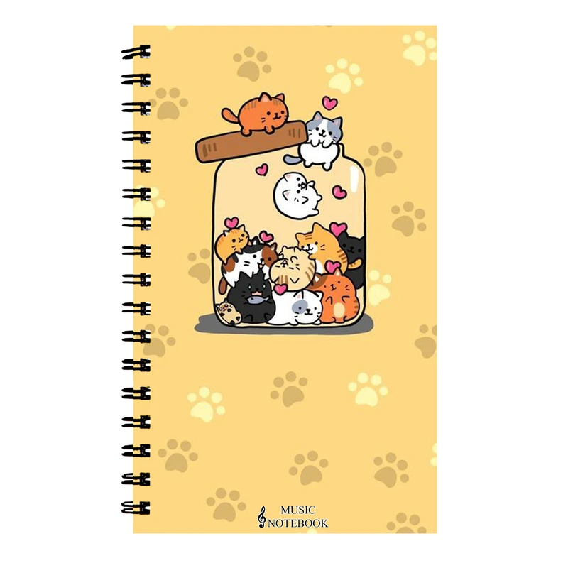 دفتر نت موسیقی طرح گربه کد DN-530