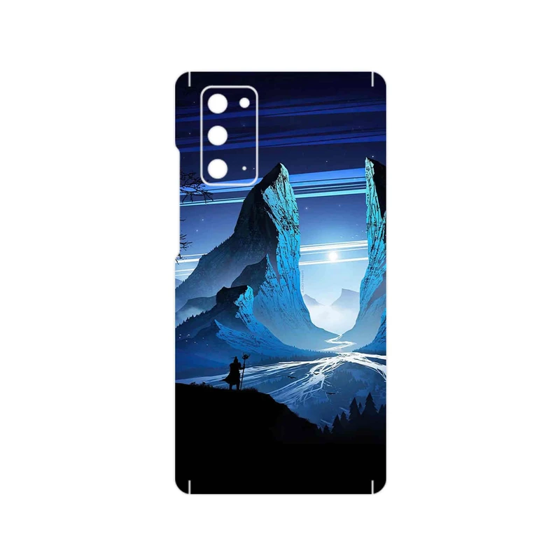 برچسب پوششی ماهوت مدل Blue Mountains Digital Art مناسب برای گوشی موبایل سامسونگ Galaxy Note 20