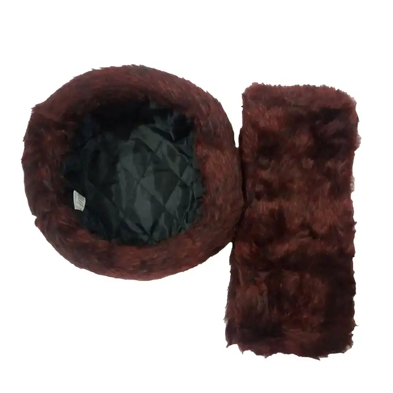 ست کلاه و شال گردن زنانه مدل روسی