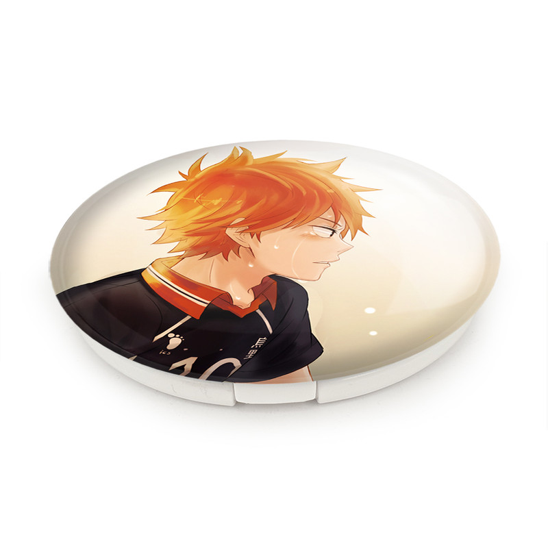 آینه جیبی خندالو طرح هیناتا شویو انیمه هایکیو Haikyu مدل تاشو کد 17749