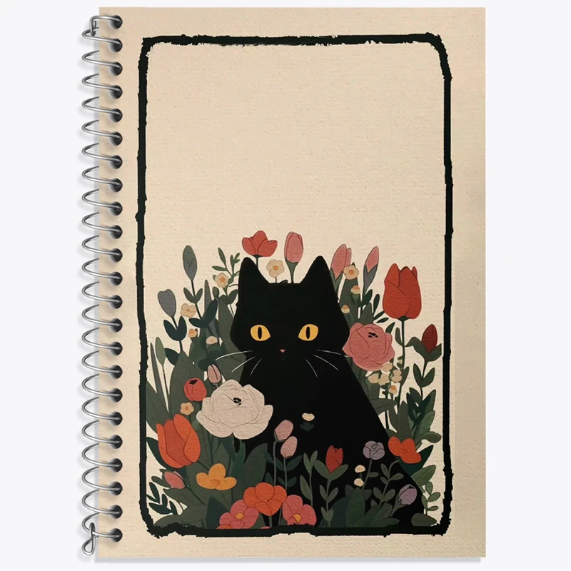 دفتر لغت 50 برگ خندالو طرح گربه سیاه کد N5809