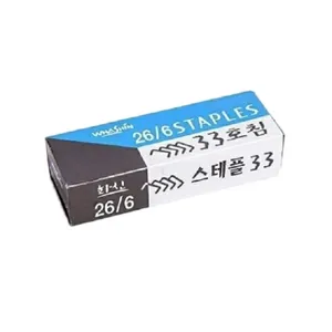سوزن منگنه واشین مدل 26 سایز 24/6 بسته 1000 عددی