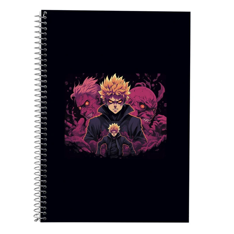 دفتر زبان 50 برگ مدوپد مدل Demon Slayer کد DF10462