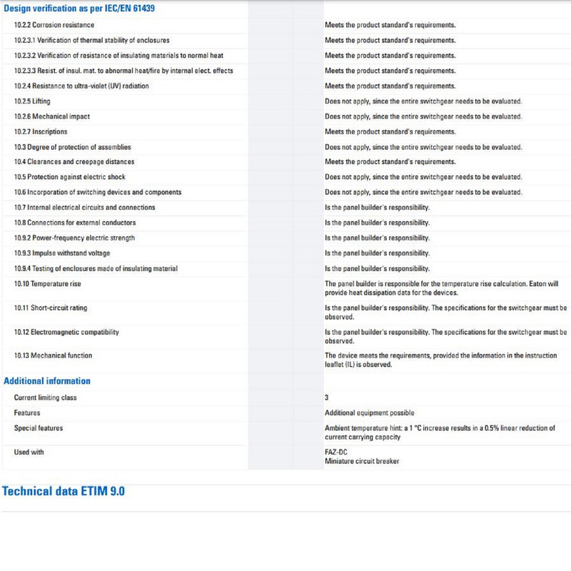 فیوز مینیاتوری تک فاز 25 آمپر مولر مدل Xpole FAZ-C25/DC