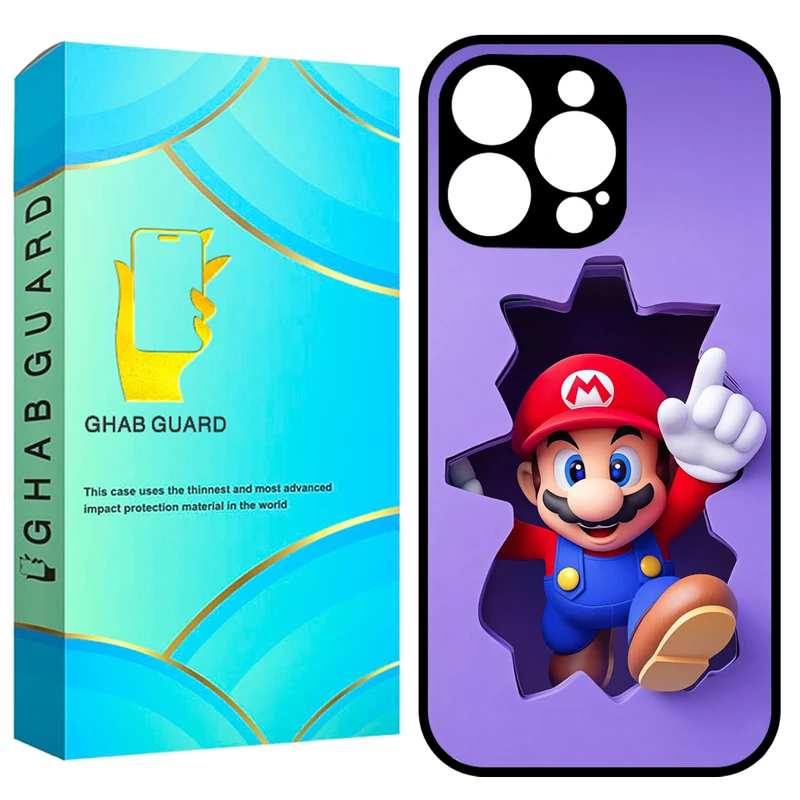 کاور قاب گارد طرح ماریو مدل GCHP16P مناسب برای گوشی موبایل اپل iPhone 16 Pro