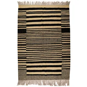 گلیم دستبافت سه متری مدل دکوراتیو کد A-A14047