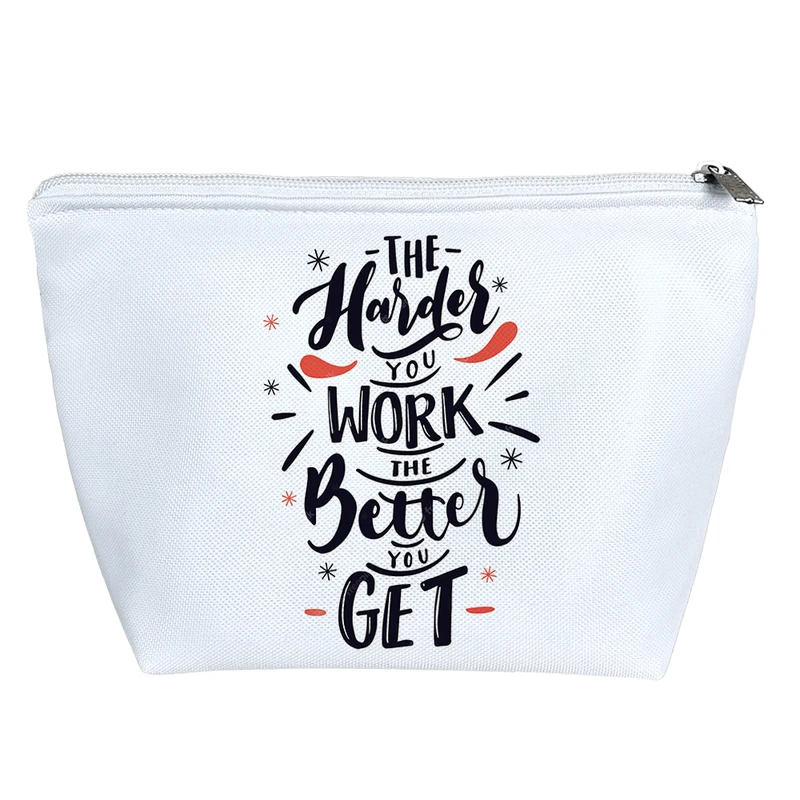 کیف لوازم آرایش دخترانه خندالو مدل جملات انگیزشی کد 2268