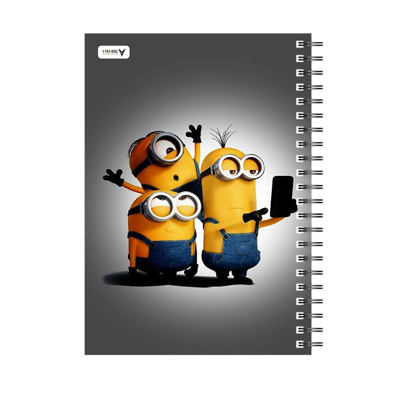 دفتر 120 برگ ویتادل طرح مینینون ها مدل 9