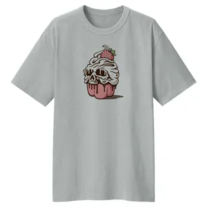 تی شرت لانگ آستین کوتاه زنانه مدل SKULL کد LL192 رنگ طوسی