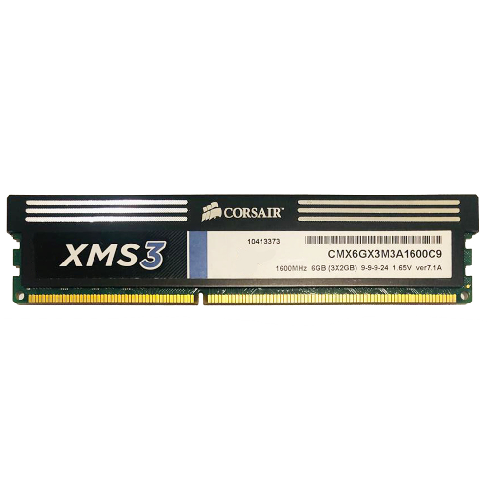 رم دسکتاپ DDR3 تک کاناله 1600 مگاهرتز CL9 کورسیر مدل CMX6GX3M3A1600C9 ظرفیت 2 گیگابایت