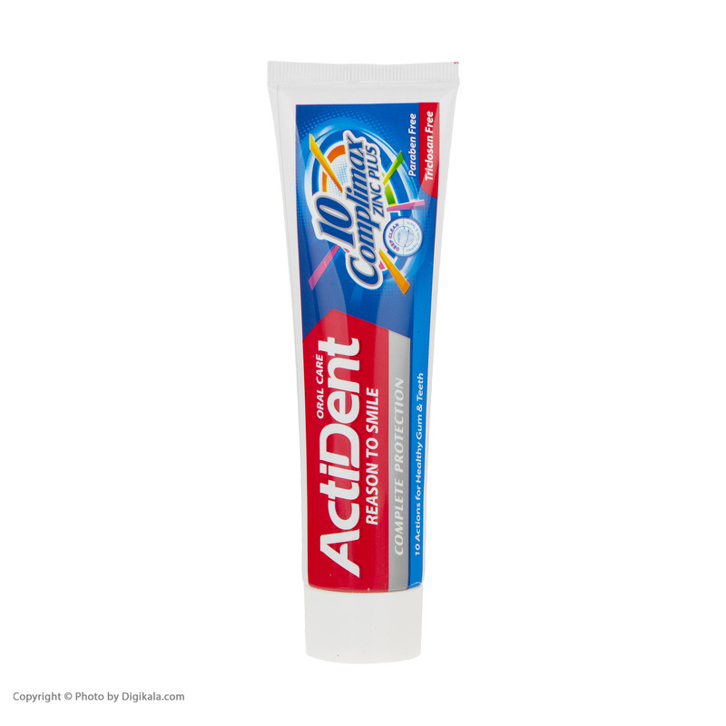 خمیر دندان اکتیدنت مدل 10Complimax وزن 130 گرم