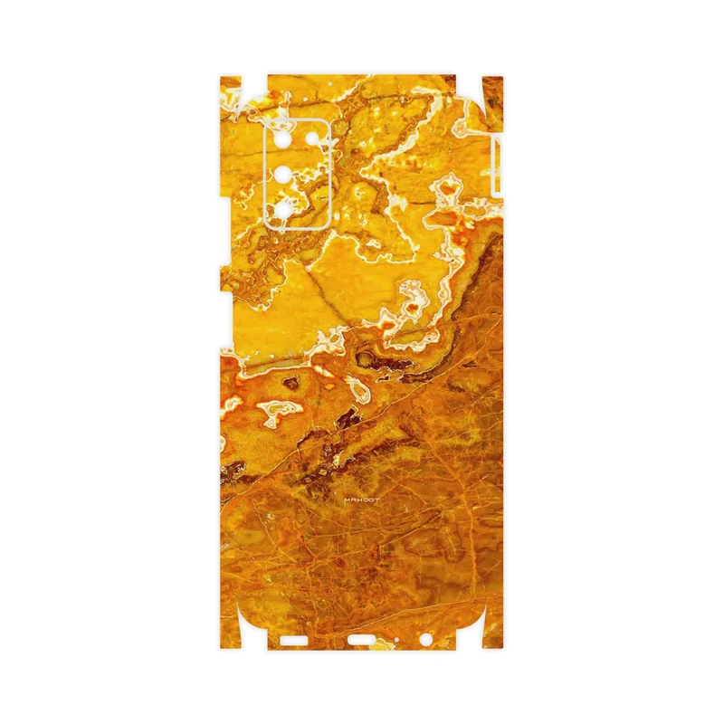 برچسب پوششی ماهوت مدل Gold Marble-FullSkin مناسب برای گوشی موبایل سامسونگ Galaxy A03S
