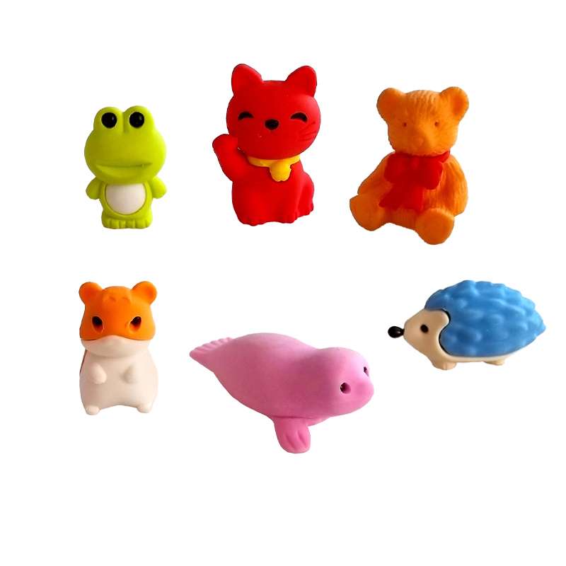 پاک کن مدل حیوانات کد CR-05 مجموعه 6 عددی