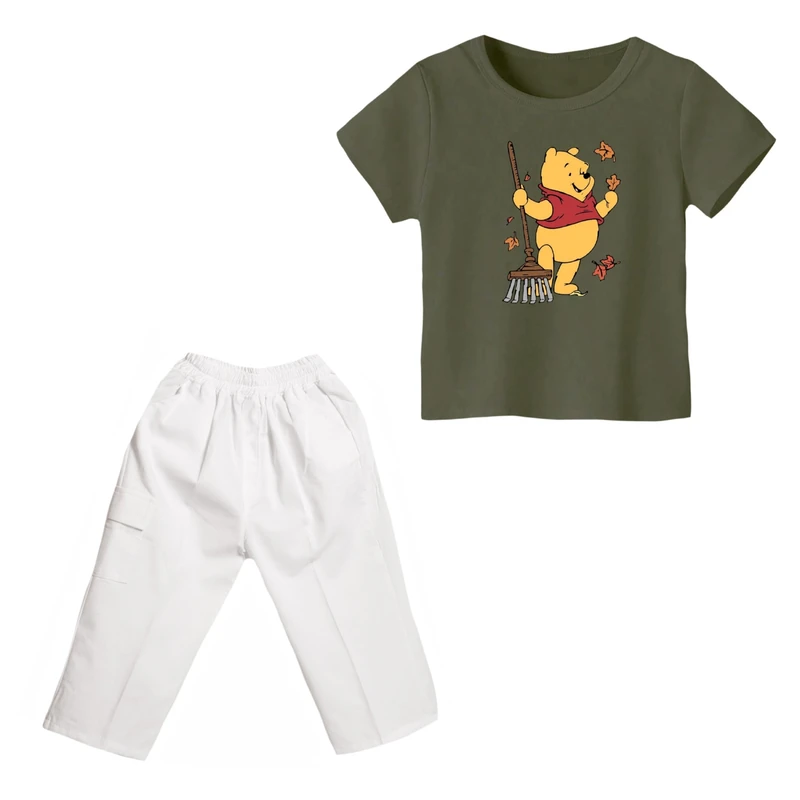 ست تی شرت و شلوارک پسرانه مدل پو کد 29