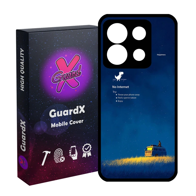 کاور گارد ایکس طرح No Internet مدل 10945 مناسب برای گوشی موبایل شیائومی Redmi Note 13 5G