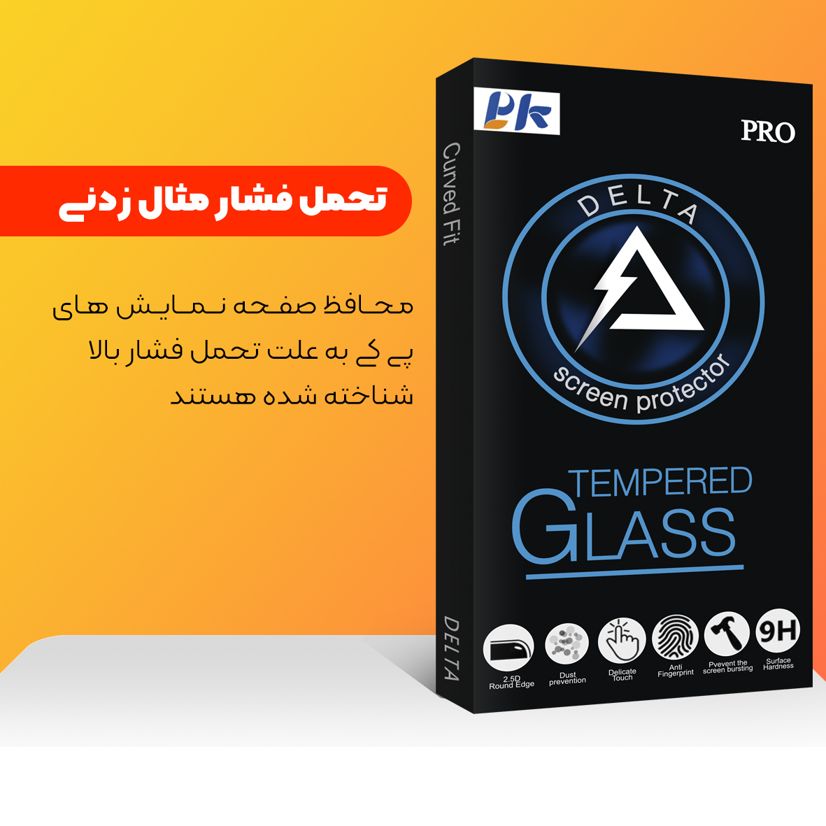 محافظ صفحه نمایش شیشه ای پی کی مدل Delta مناسب برای گوشی موبایل سامسونگ Galaxy A04