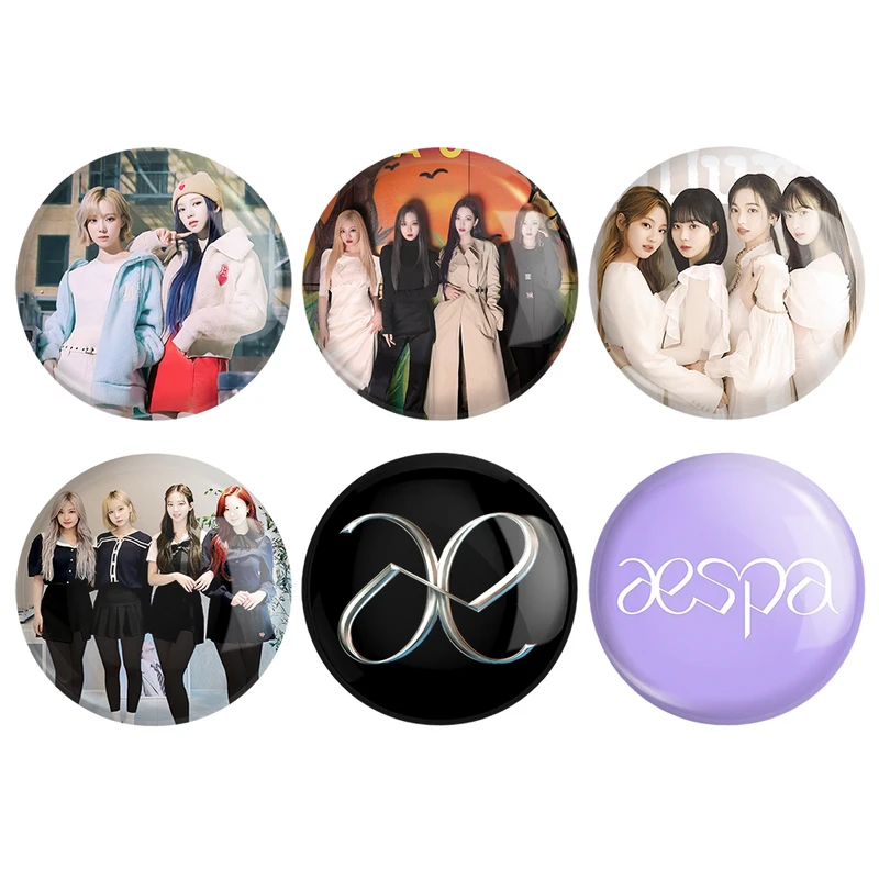 مگنت خندالو مدل گروه آسپا Aespa کد 1147B مجموعه 6 عددی