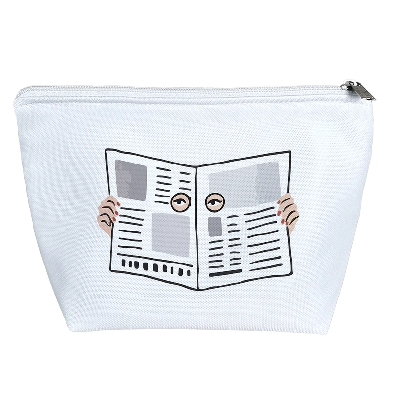 کیف لوازم آرایش دخترانه خندالو مدل روزنامه خوانی کد 9448