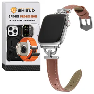 Ultimate Shield ThinD Leather Band suitable for Apple Watch 49mm Series Ultra / Ultra 2 / Ultra 3