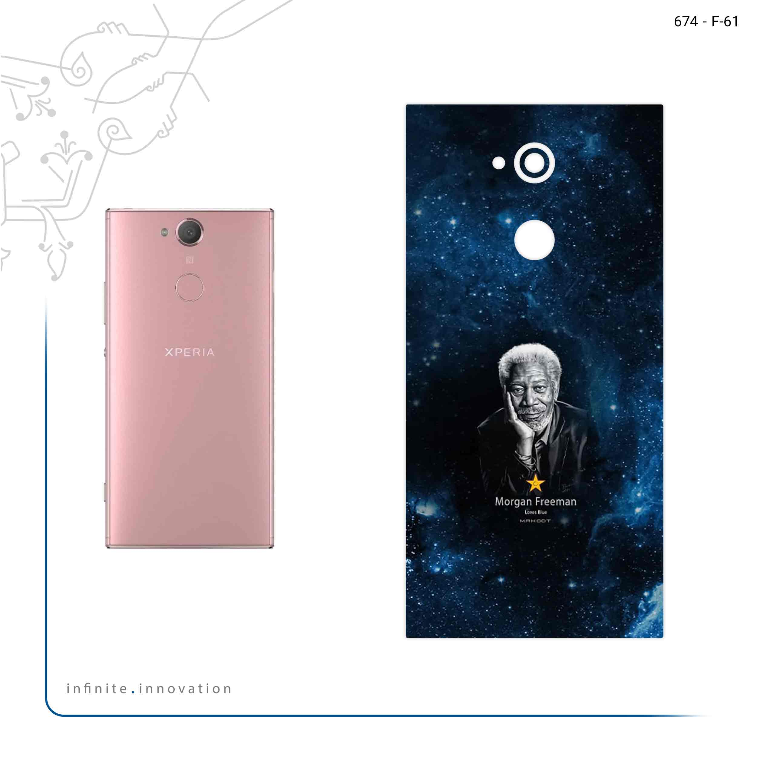 برچسب پوششی ماهوت مدل Morgan Freeman مناسب برای گوشی موبایل سونی Xperia XA2 Ultra
