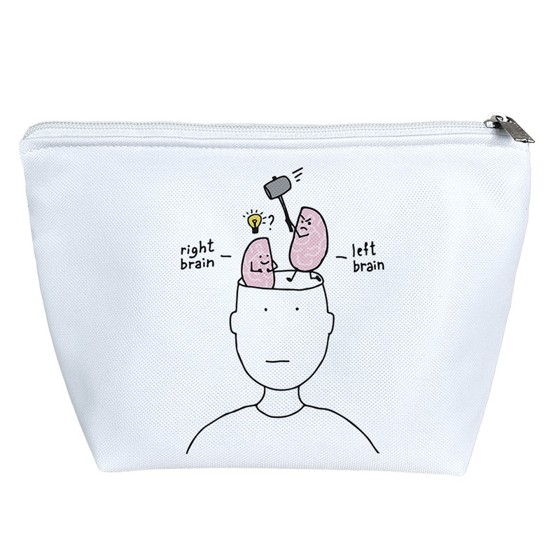 کیف لوازم آرایش دخترانه خندالو مدل Right Brain Left Brain کد 6679