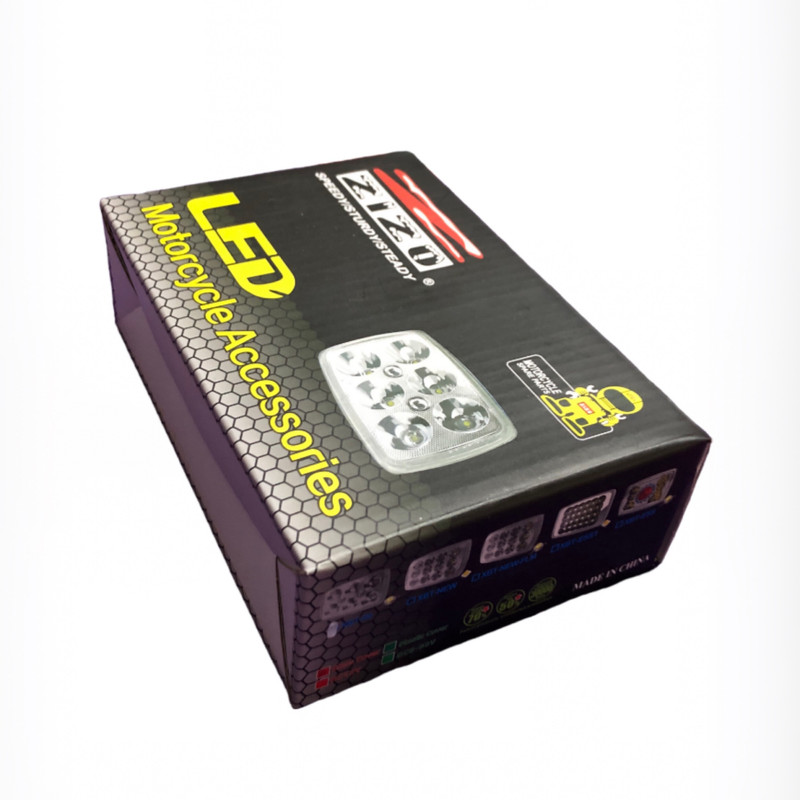 چراغ ال ای دی موتور سیکلت زیزو مدل 6 GLASS COVER