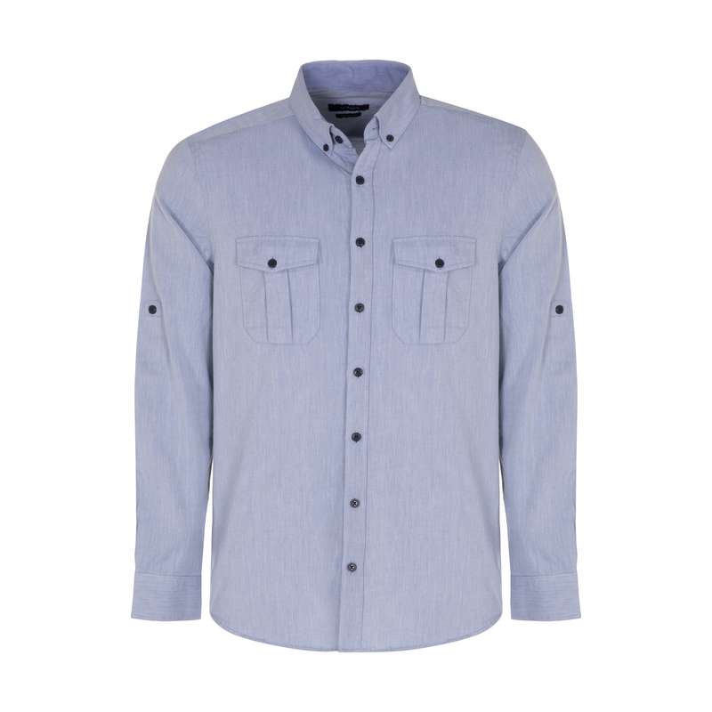 پیراهن مردانه ال سی وایکیکی مدل 0SQ282Z8-CS6-INDIGO