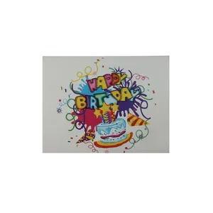 کارت دعوت مدل  happy birtday white بسته 10عددی