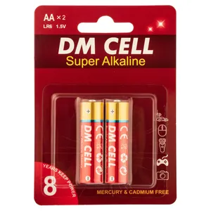 باتری قلمی دی ام سل مدل سوپر آلکالاین بسته دو عدد