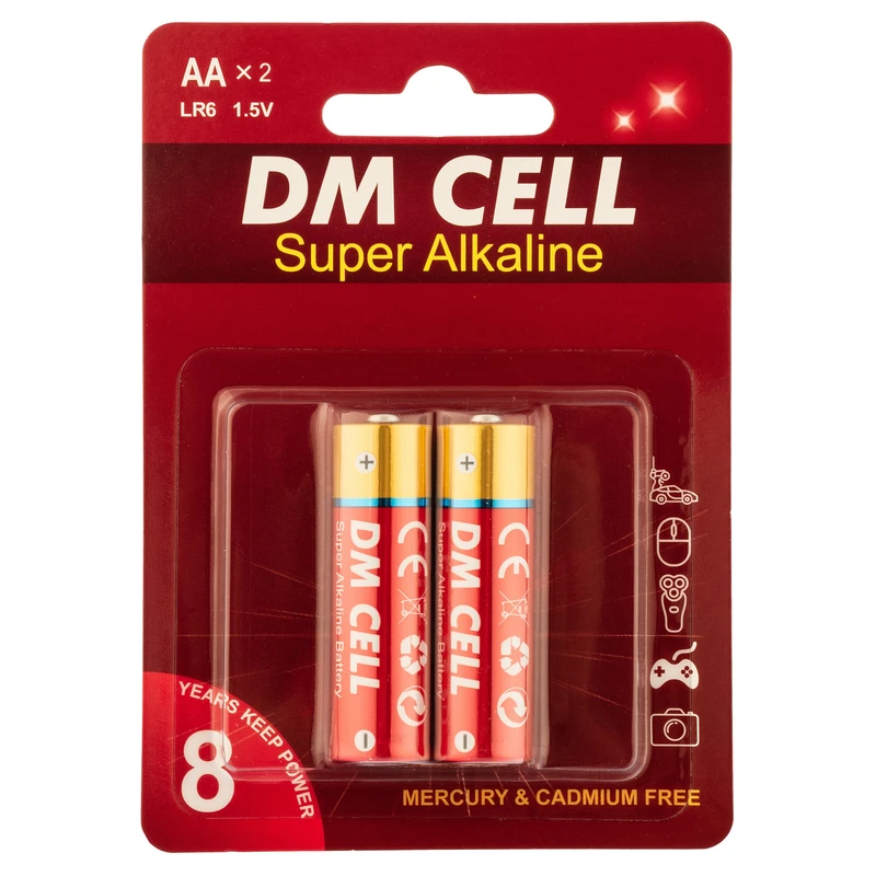 باتری قلمی دی ام سل مدل سوپر آلکالاین بسته دو عدد