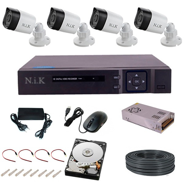 سیستم امنیتی ان آی کی مدل AHD 4B184   2MP