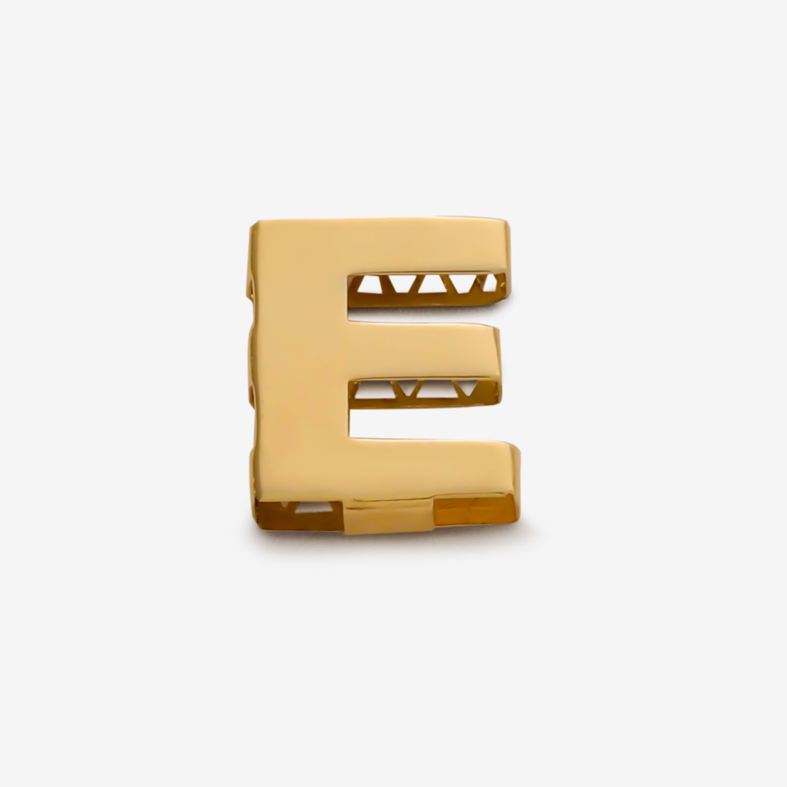 آویز گردنبند طلا 18 عیار زنانه گلدم طرح حرف E کد pe144013 -  - 1