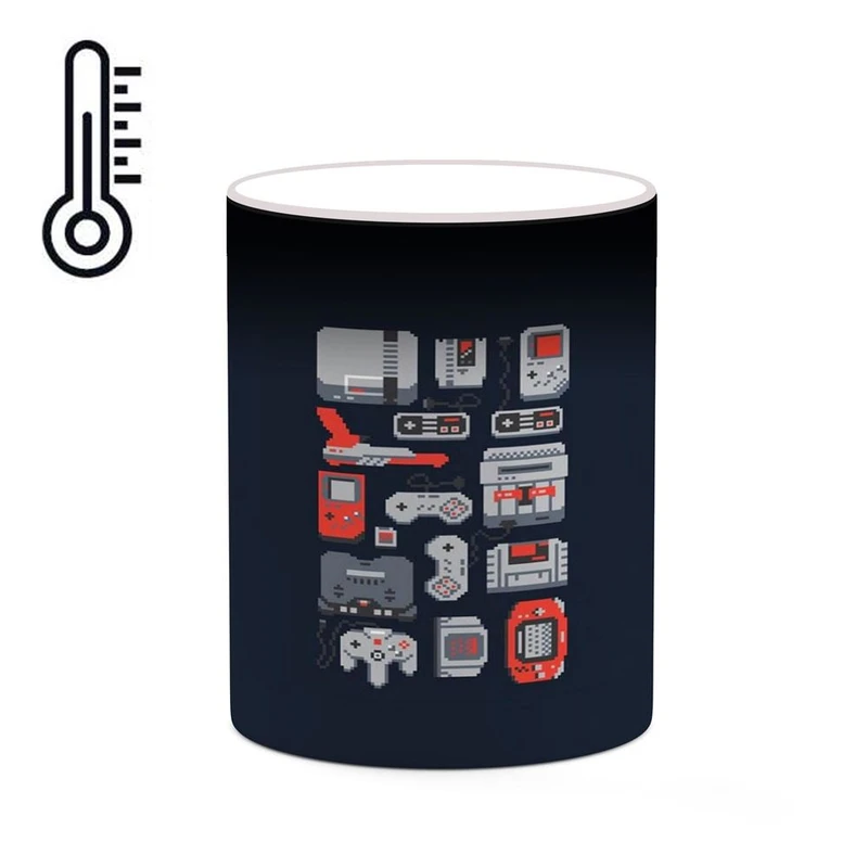 ماگ حرارتی کاکتی مدل بازی گالاگا Galaga کد mgh28593