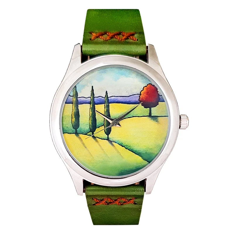 ساعت مچی عقربه ای زنانه اچ آر دیزاین گروپ مدل منظره w074