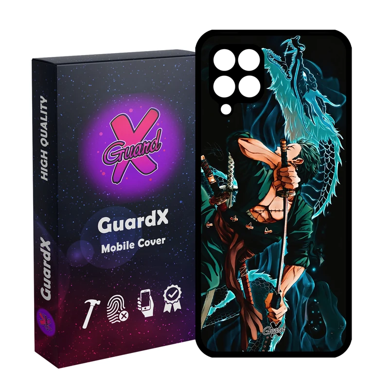 کاور گارد ایکس طرح Roronoa Zoro Anime مدل Glass10553 مناسب برای گوشی موبایل سامسونگ Galaxy A12/M12/F12