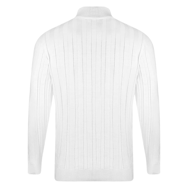 پلیور یقه ایستاده مردانه مدل ستون دار