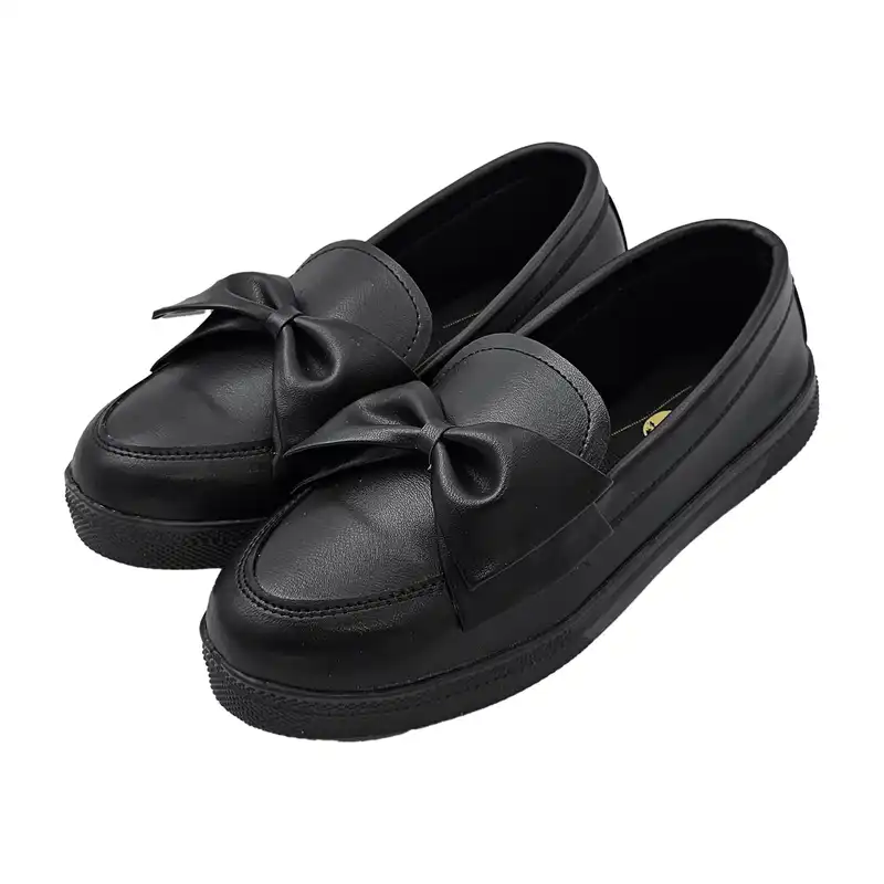 کفش روزمره زنانه سیی مدل پاپیونی کد 2125