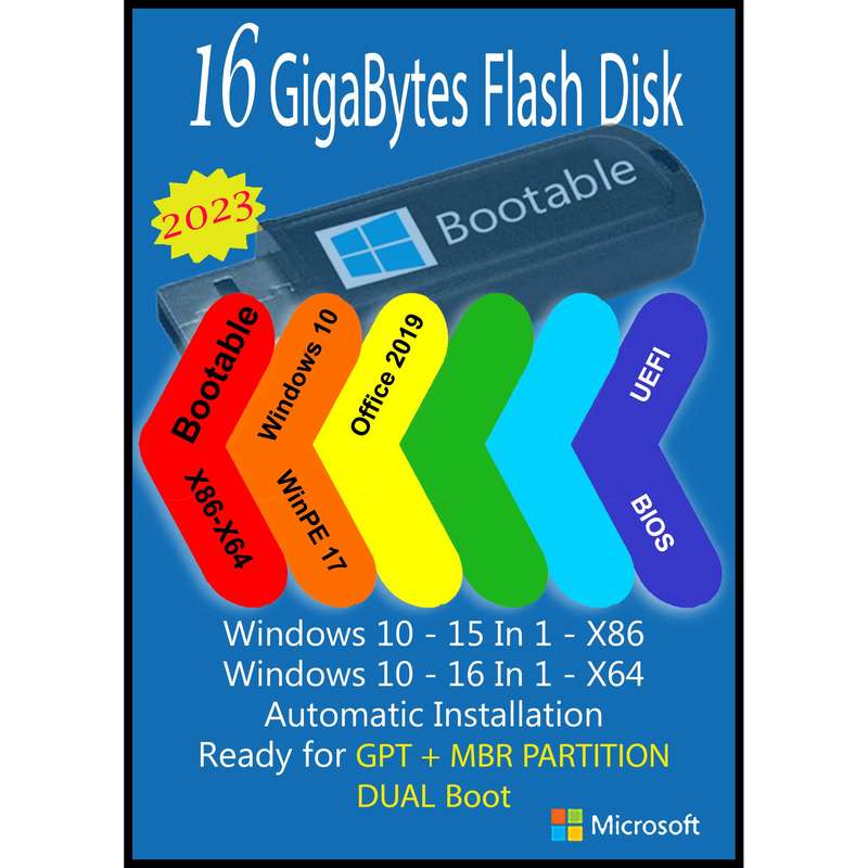 سیستم عامل Windows 10 X86/X64 2023 31 IN 1 - Office 2019 Pro Plus نشر مایکروسافت سیستم عامل Windows 10 X86/X64 2023 31 IN 1 - Office 2019 Pro Plus نشر مایکروسافت
