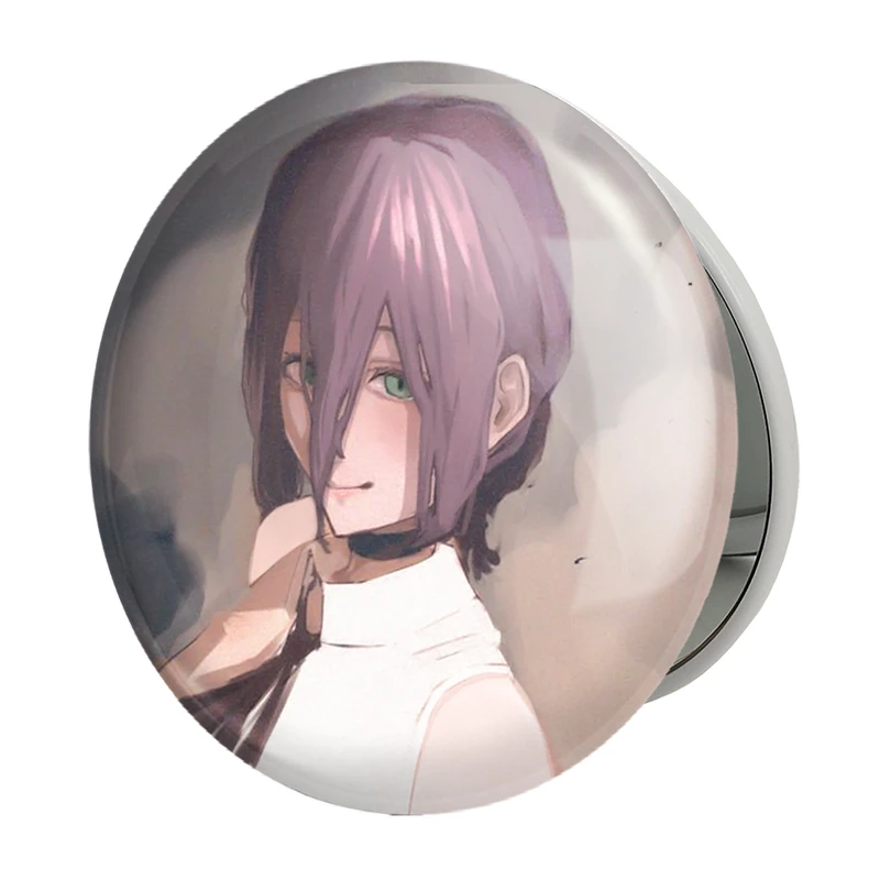 آینه جیبی خندالو طرح ریزه انیمه مرد اره ای Chainsaw Man مدل تاشو کد 17921 